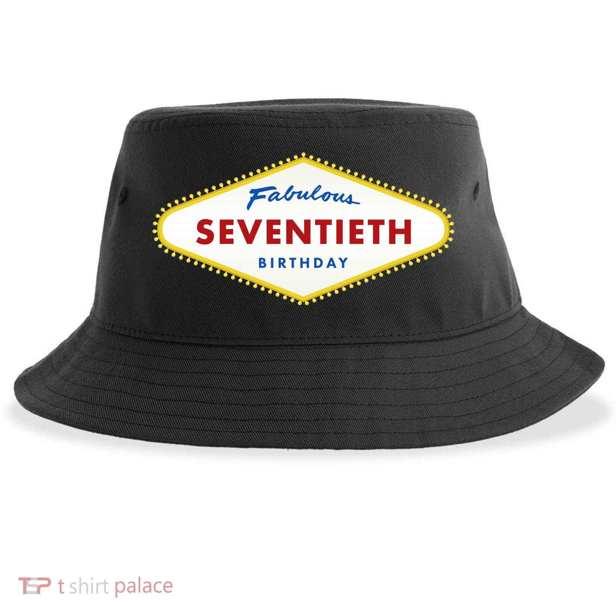 70th Birthday Las Vegas Fabulous Seventieth Sustainable Bucket Hat