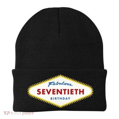 70th Birthday Las Vegas Fabulous Seventieth Beanie