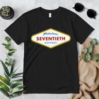 70th Birthday Las Vegas Fabulous Seventieth Premium T-Shirt thumb 2