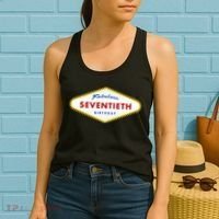 70th Birthday Las Vegas Fabulous Seventieth Women's Tank Top thumb 2