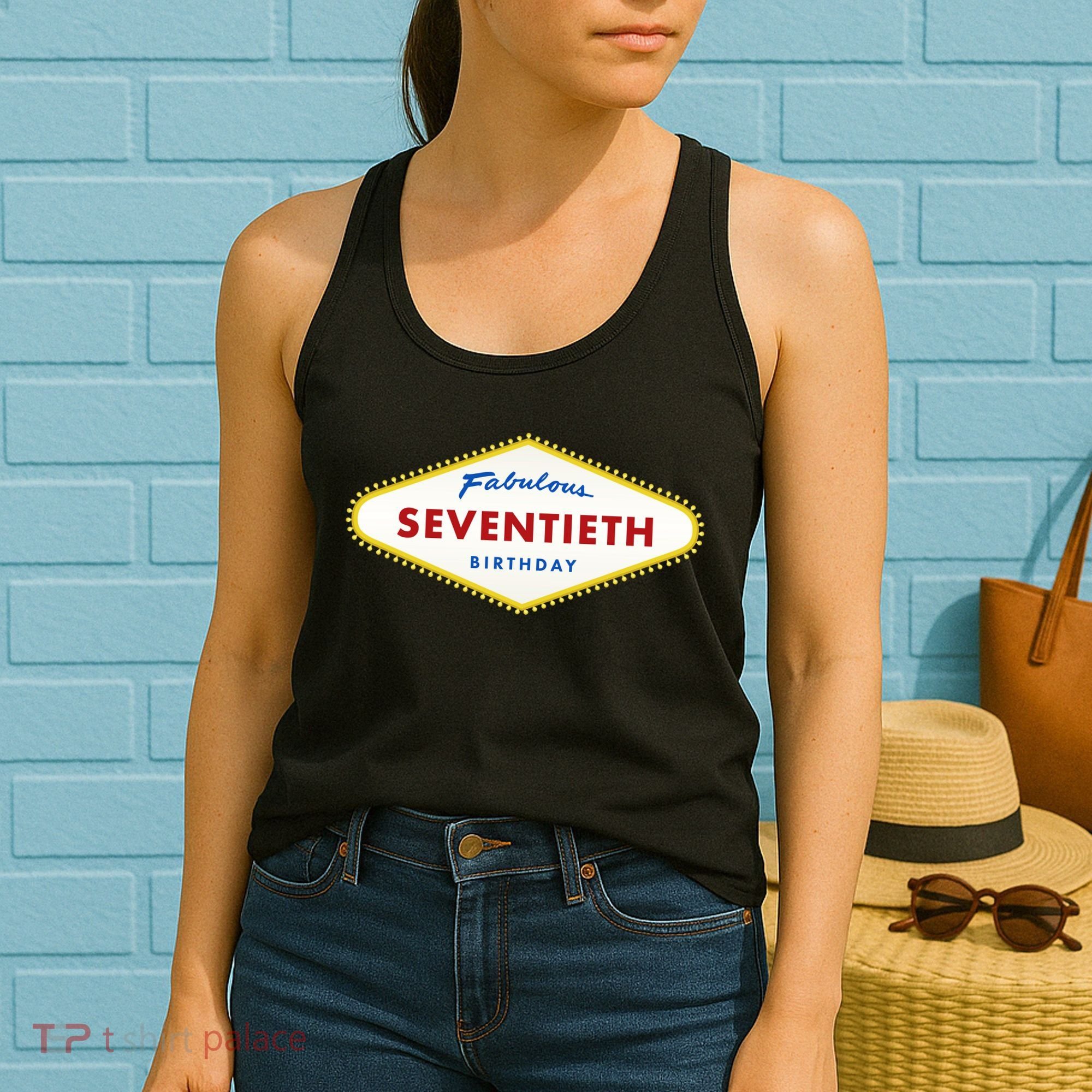 70th Birthday Las Vegas Fabulous Seventieth Women's Tank Top