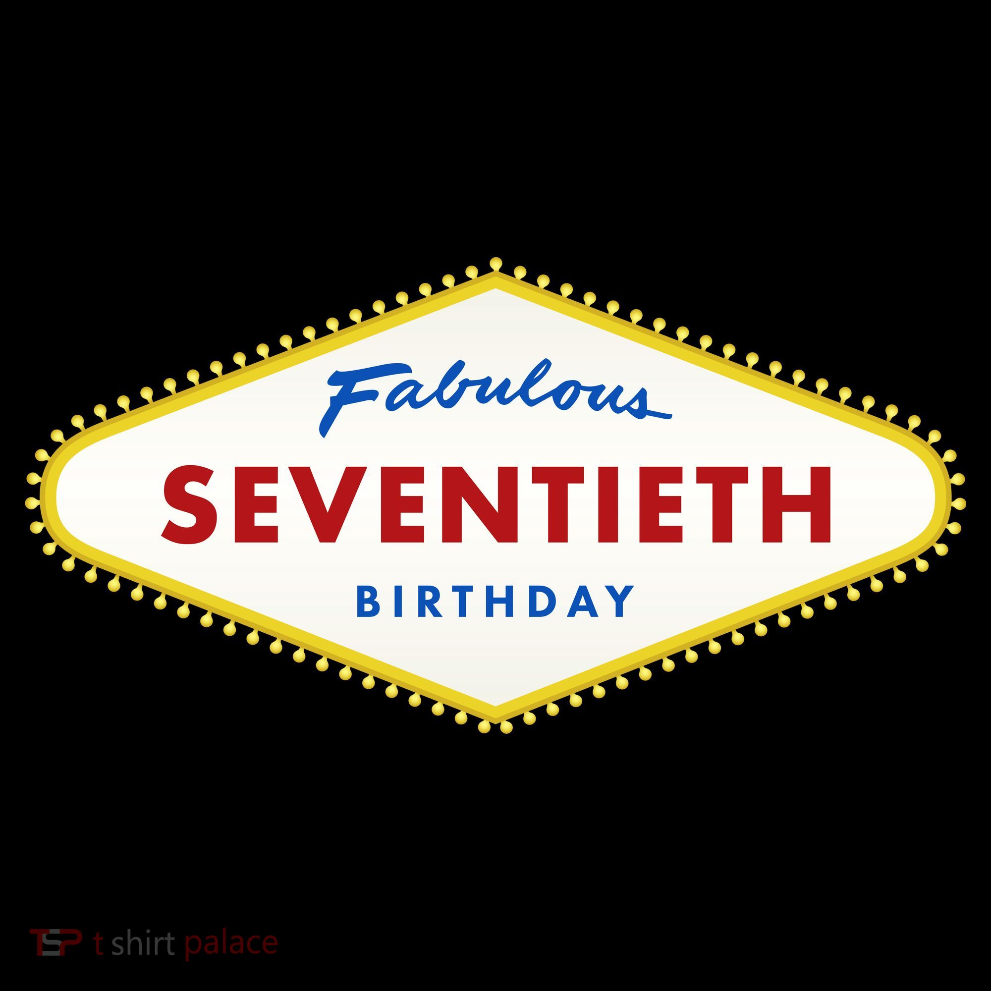 70th Birthday Las Vegas Fabulous Seventieth Women's Tank Top
