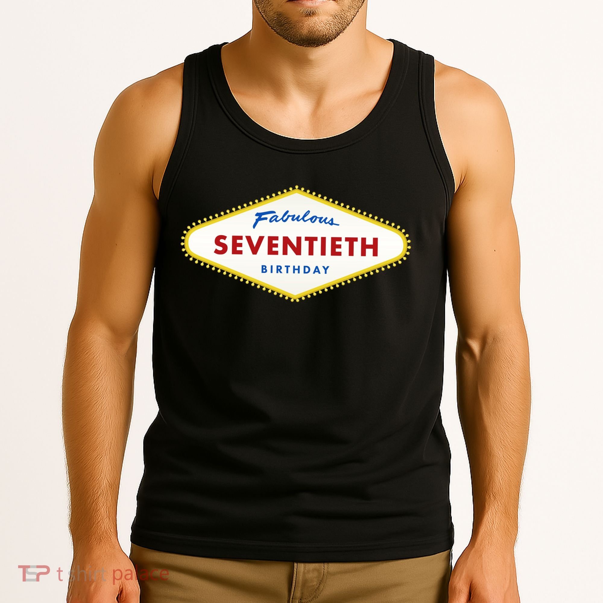 70th Birthday Las Vegas Fabulous Seventieth Tank Top