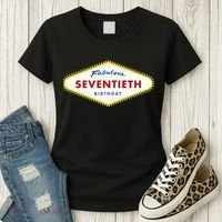 70th Birthday Las Vegas Fabulous Seventieth Women's T-Shirt thumb 3