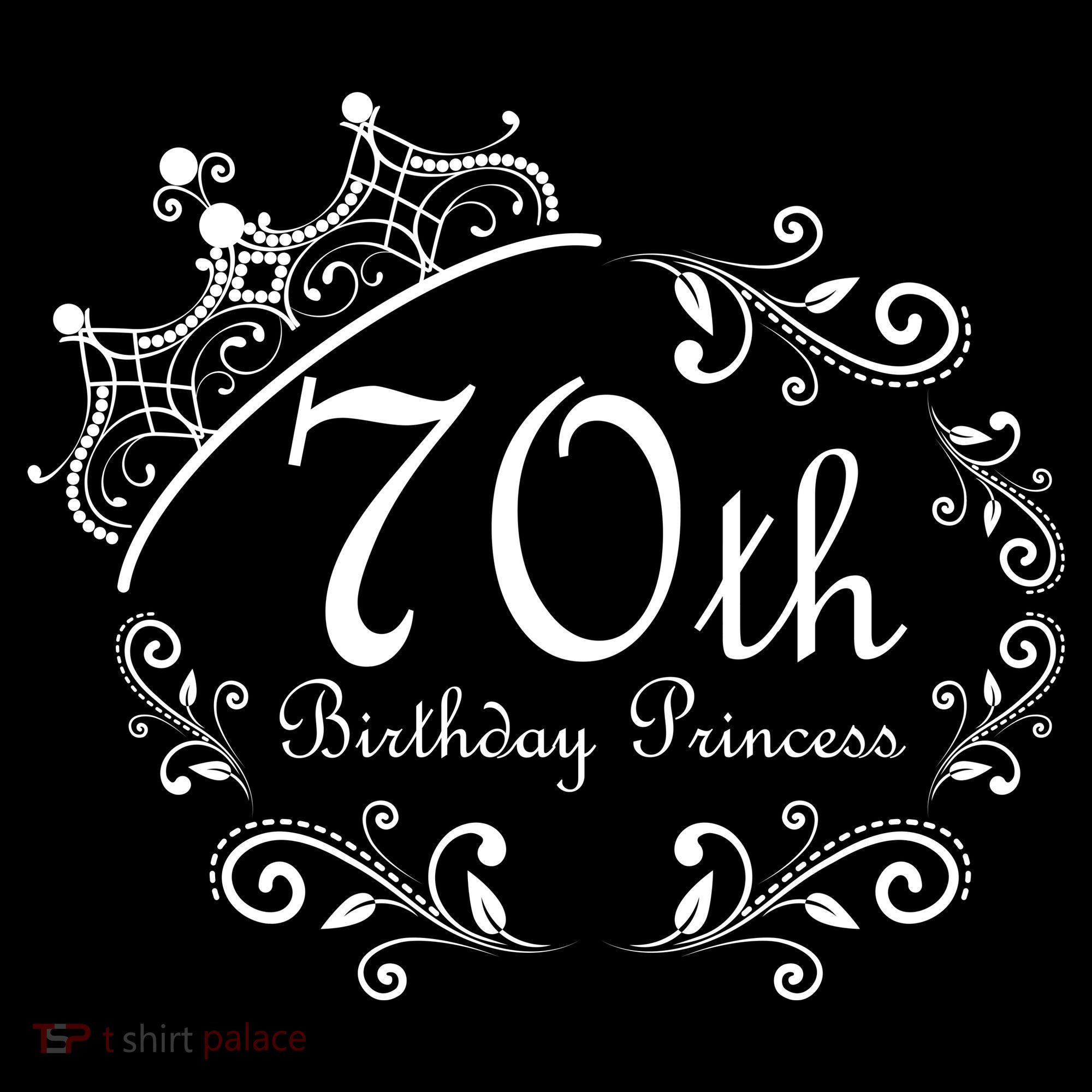 70th Birthday Princess Apron