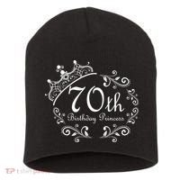 70th Birthday Princess Short Acrylic Beanie thumb 0