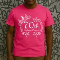 70th Birthday Princess T-Shirt thumb 3