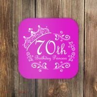 70th Birthday Princess Coaster thumb 0