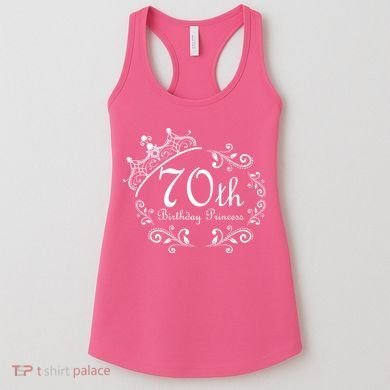 70th Birthday Princess Women's Tank Top