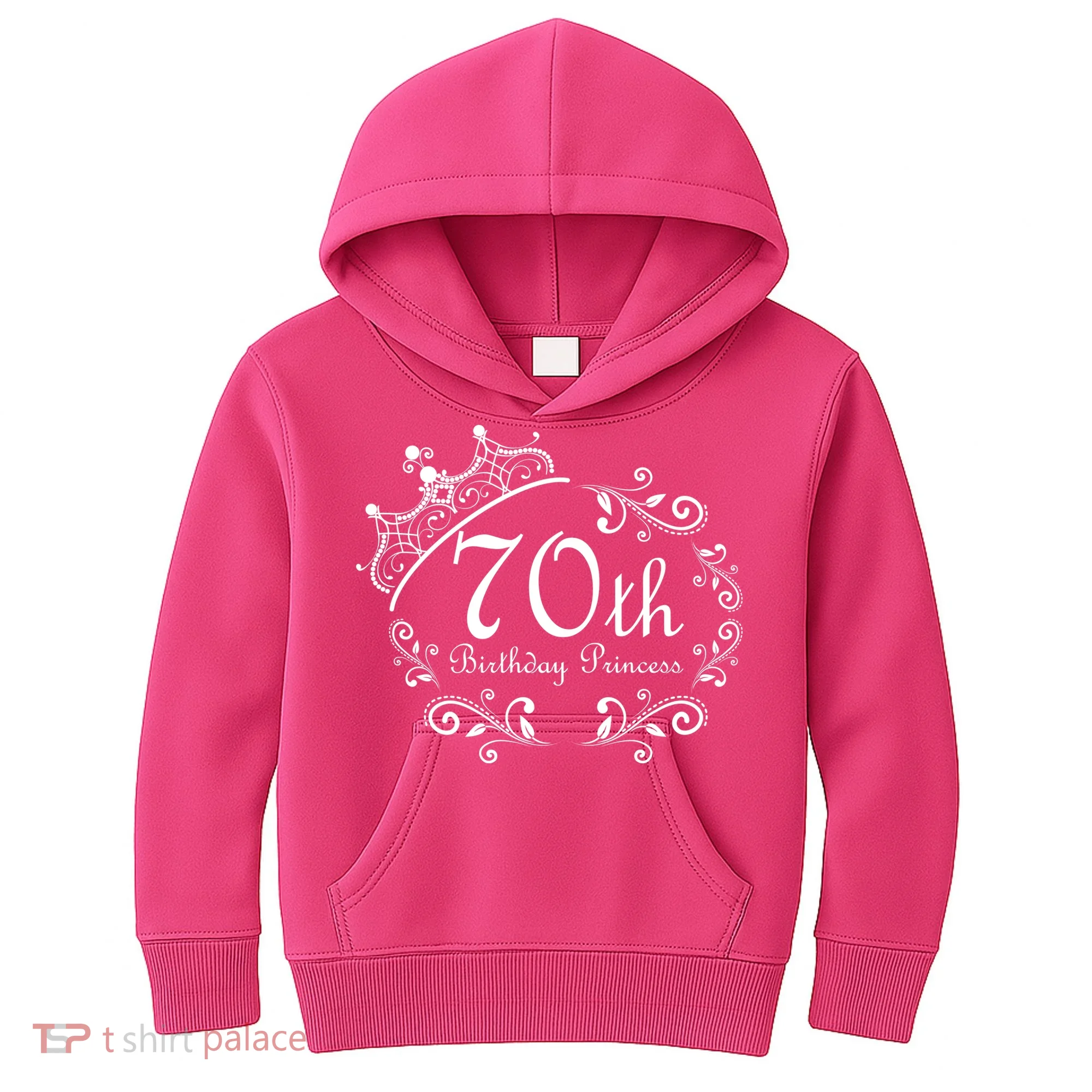 70th Birthday Princess Kids Hoodie