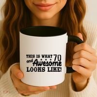 70th Birthday This Is What Awesome Looks Like  Coffee Mug thumb 3