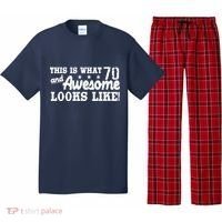 70th Birthday This Is What Awesome Looks Like  Pajama Set thumb 0