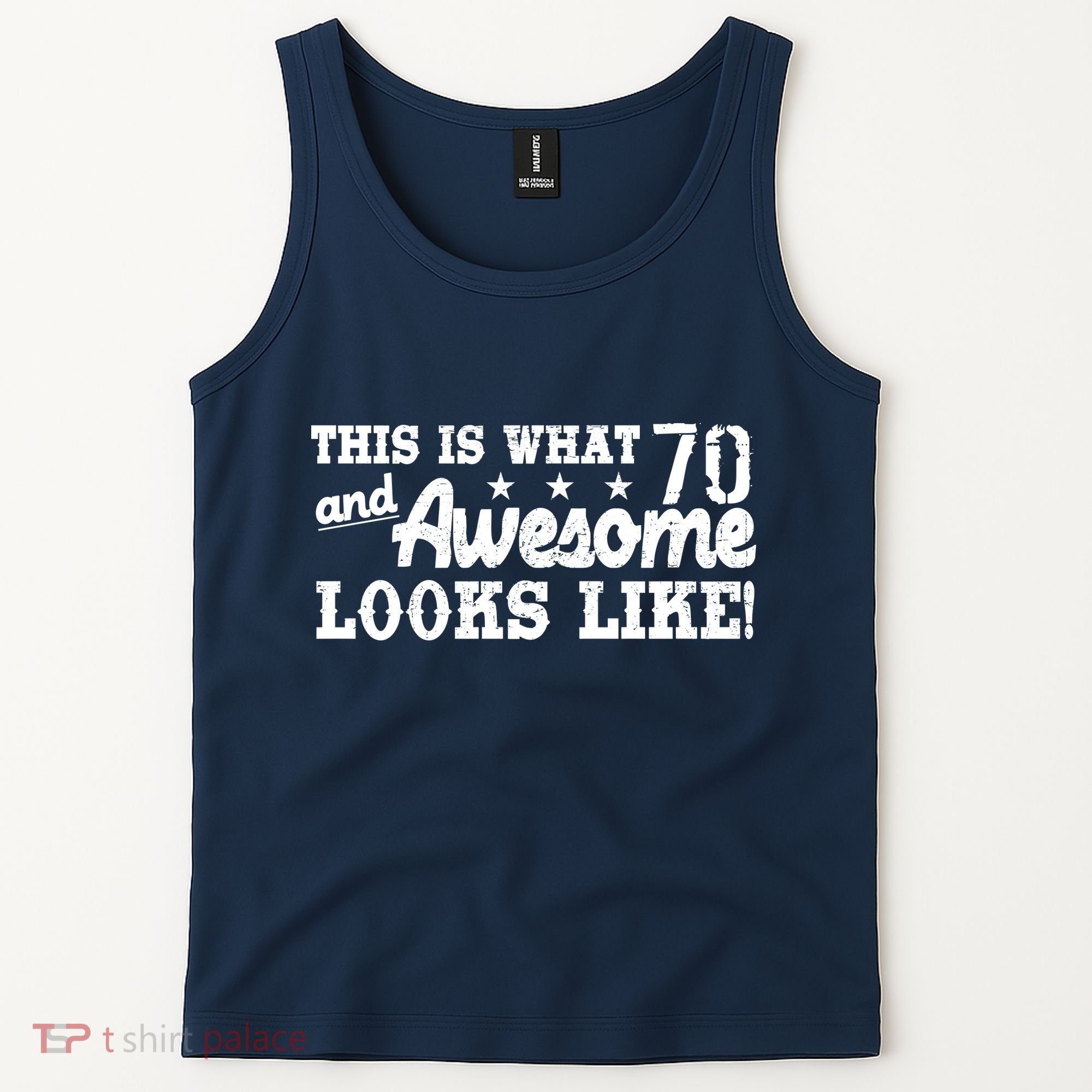 70th Birthday This Is What Awesome Looks Like  Tank Top