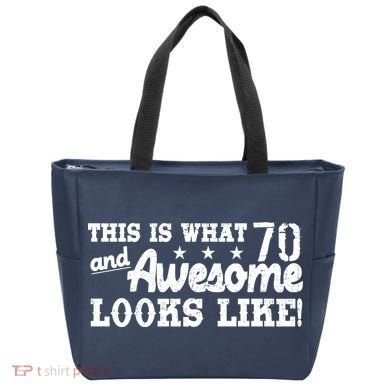 70th Birthday This Is What Awesome Looks Like  Tote Bag