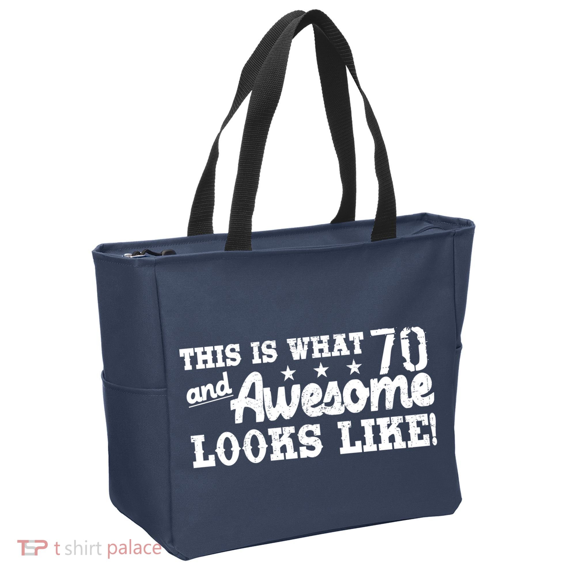70th Birthday This Is What Awesome Looks Like  Tote Bag
