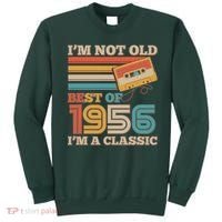 70th 1956 Birthday Retro I'm Not Old I'm A Classic Best Of Cassette Tape  Sweatshirt thumb 0