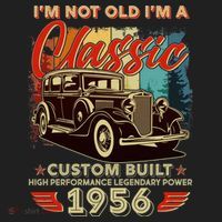 70th 1956 Birthday I'm Not Old I'm A Classic Custom Built High Performance Legendary Power  Golf Towel thumb 3