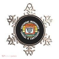 70s 80s 90s Retro Saturday Mornings Cereal And Cartoons Ornament thumb 0
