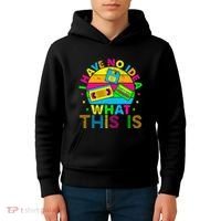 70s 80s 90s Outfit I Have No Idea Kids Hoodie thumb 4