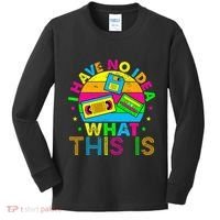 70s 80s 90s Outfit I Have No Idea Kids Long Sleeve Shirt thumb 0