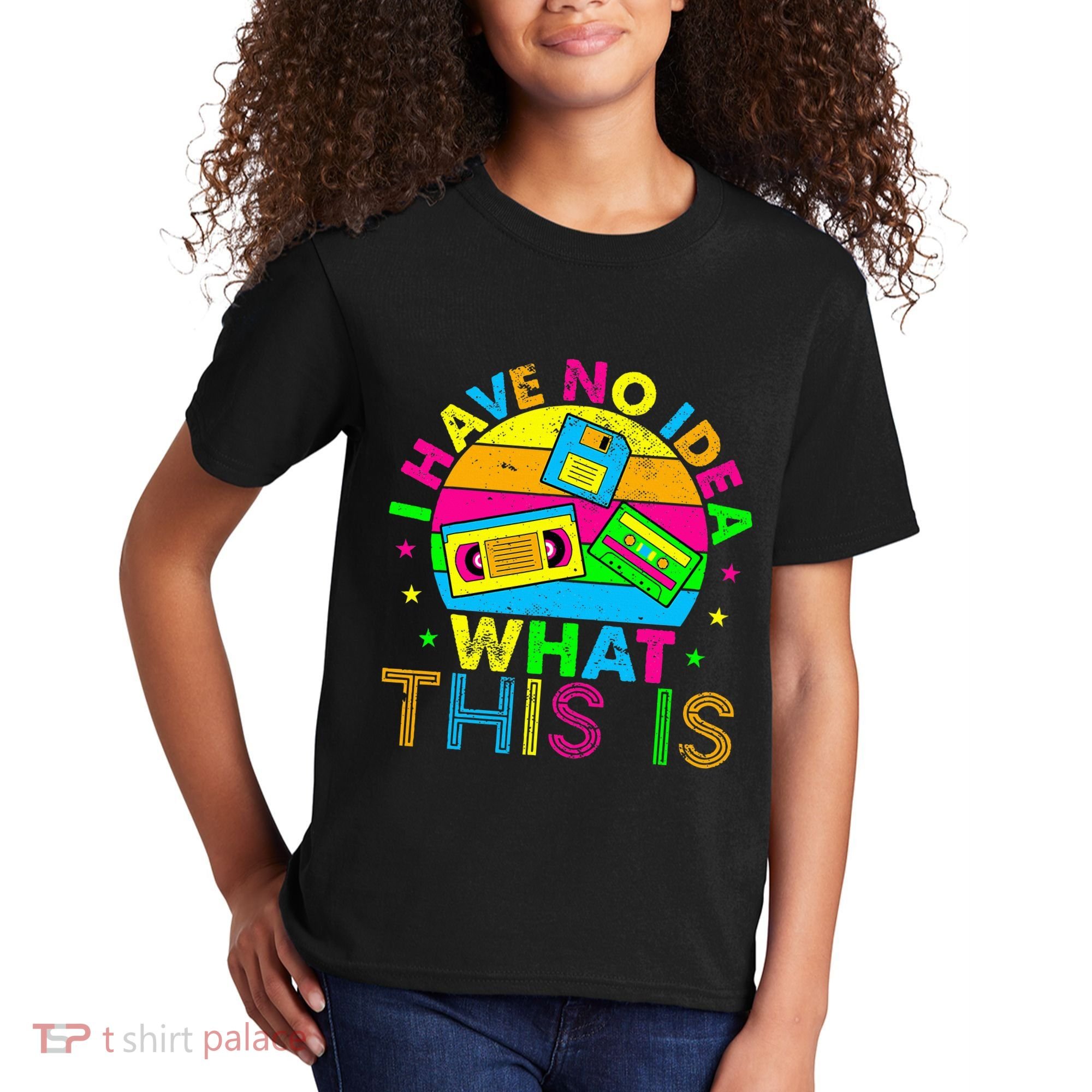 70s 80s 90s Outfit I Have No Idea Kids T-Shirt