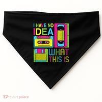 70s 80s 90s Outfit I Have No Idea What This Is USA-Made Doggie Bandana thumb 0