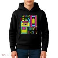 70s 80s 90s Outfit I Have No Idea What This Is Kids Hoodie thumb 4