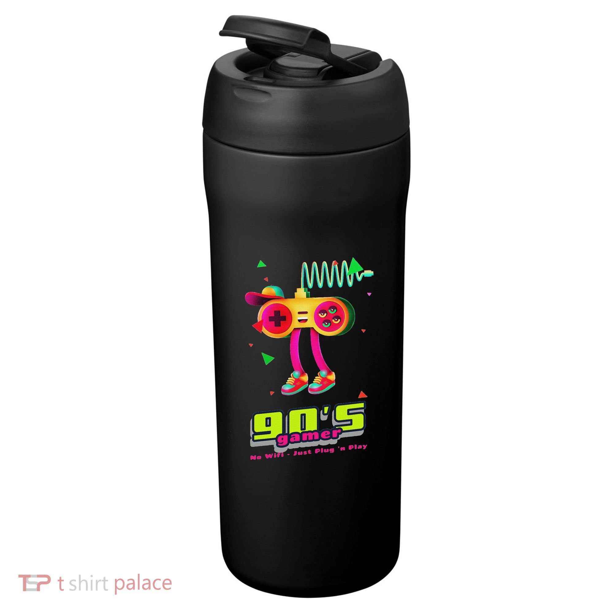 70s 80s 90s Arcade Video Game Old School Gamer 24oz Duet Stainless Steel Tumbler