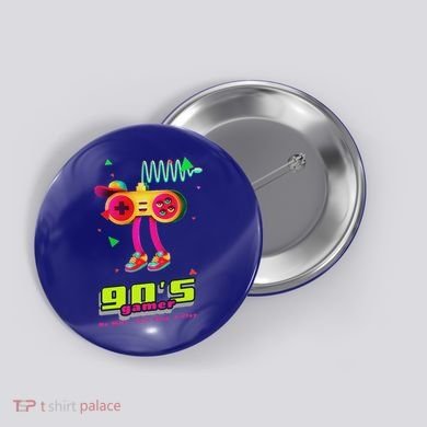 70s 80s 90s Arcade Video Game Old School Gamer Button
