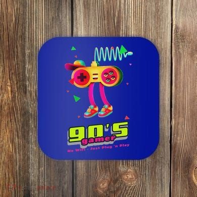 70s 80s 90s Arcade Video Game Old School Gamer Coaster