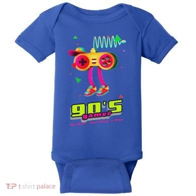 70s 80s 90s Arcade Video Game Old School Gamer Baby Bodysuit
