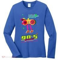 70s 80s 90s Arcade Video Game Old School Gamer Women's Long Sleeve Shirt thumb 0