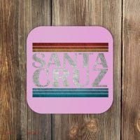 70s 80s Ca California Holiday Summer Santa Cruz Beach Sunset Gift Coaster thumb 0