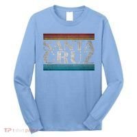 70s 80s Ca California Holiday Summer Santa Cruz Beach Sunset Gift Long Sleeve Shirt thumb 0