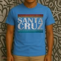 70s 80s Ca California Holiday Summer Santa Cruz Beach Sunset Gift T-Shirt thumb 3