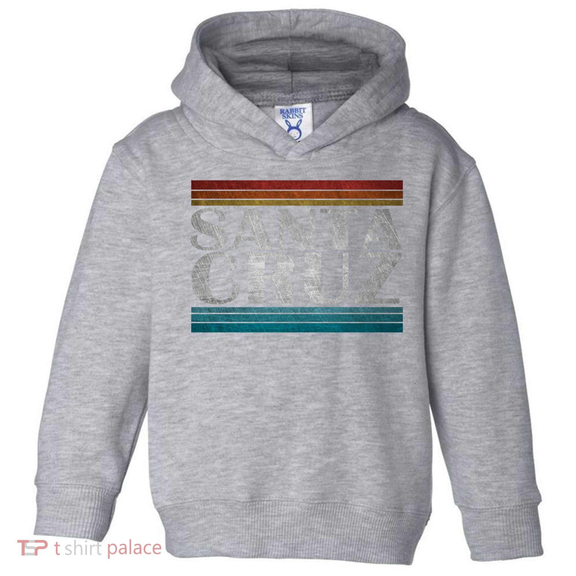 70s 80s Ca California Holiday Summer Santa Cruz Beach Sunset Gift Toddler Hoodie