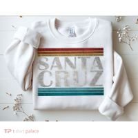 70s 80s Ca California Holiday Summer Santa Cruz Beach Sunset Gift Sweatshirt thumb 2