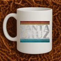 70s 80s Ca California Holiday Summer Santa Cruz Beach Sunset Gift Coffee Mug thumb 2