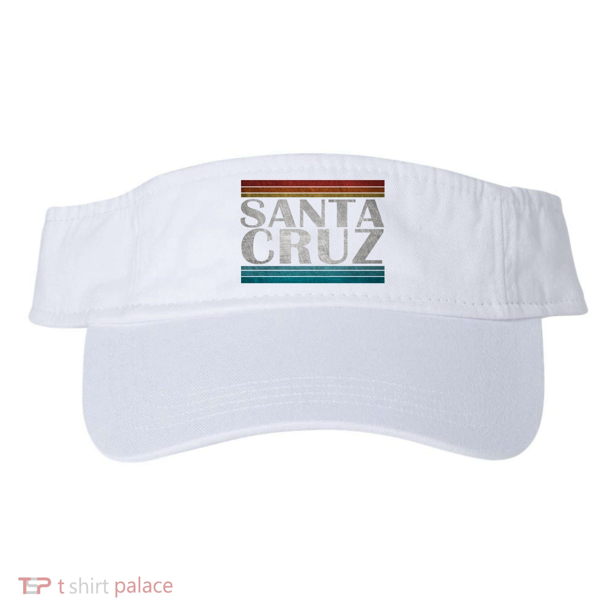 70s 80s Ca California Holiday Summer Santa Cruz Beach Sunset Gift Visor