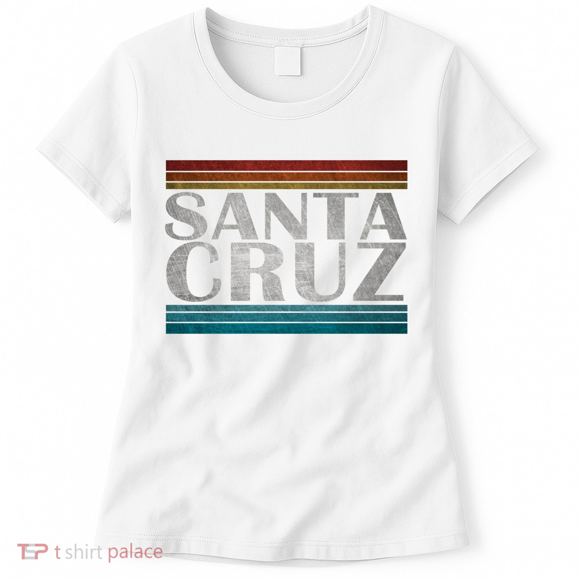 70s 80s Ca California Holiday Summer Santa Cruz Beach Sunset Gift Women's T-Shirt