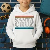 70s 80s Ca California Holiday Summer Santa Cruz Beach Sunset Gift Kids Hoodie thumb 2