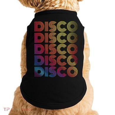 70s 80s Disco Dancing Party Vintage Old School Doggie Tank