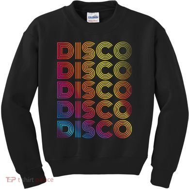 70s 80s Disco Dancing Party Vintage Old School Kids Sweatshirt