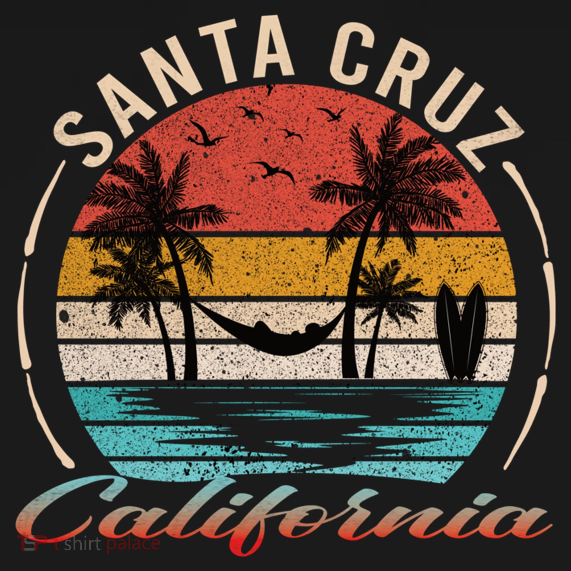 70s 80s In California City Santa Cruz T-Shirt