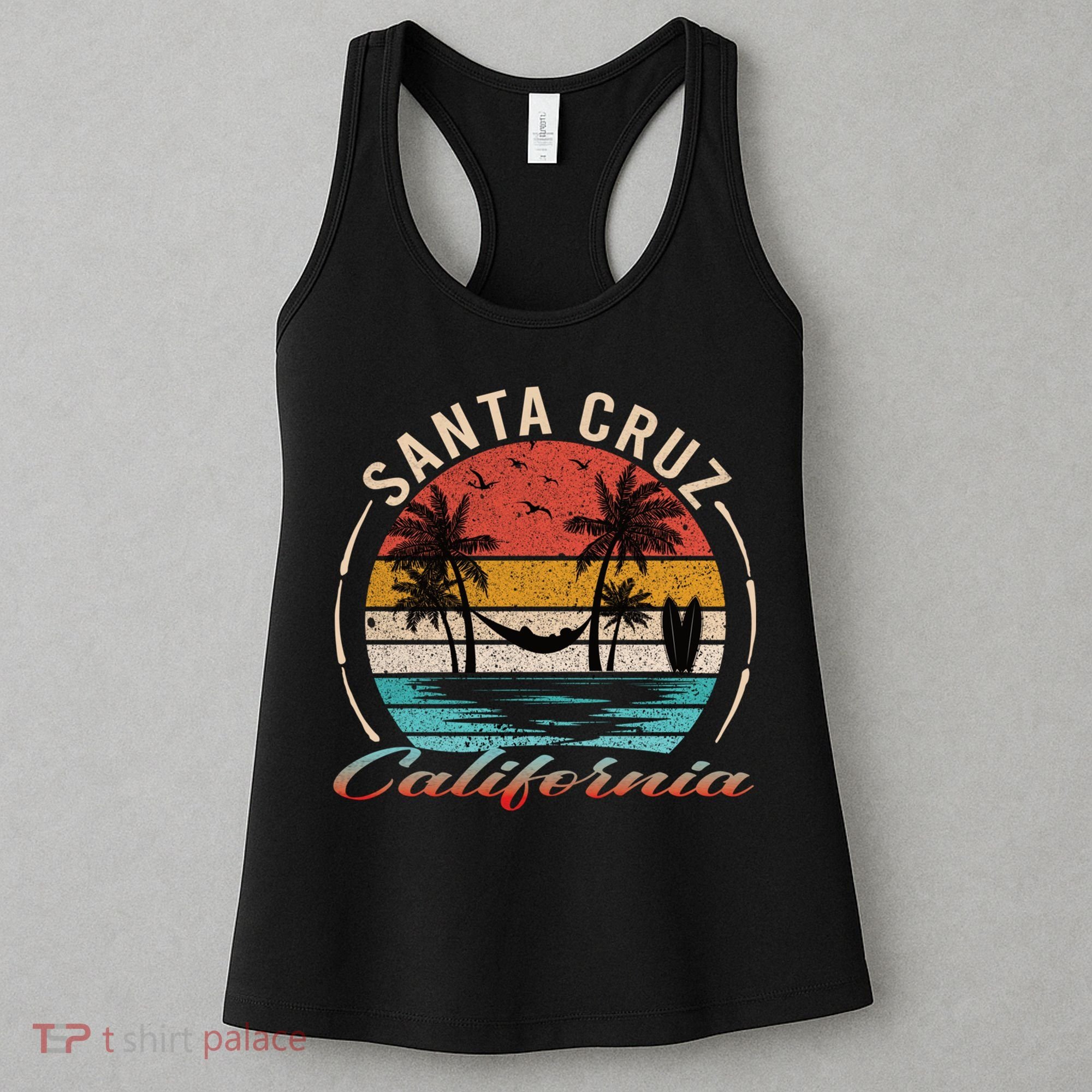 70s 80s In California City Santa Cruz Women's Tank Top