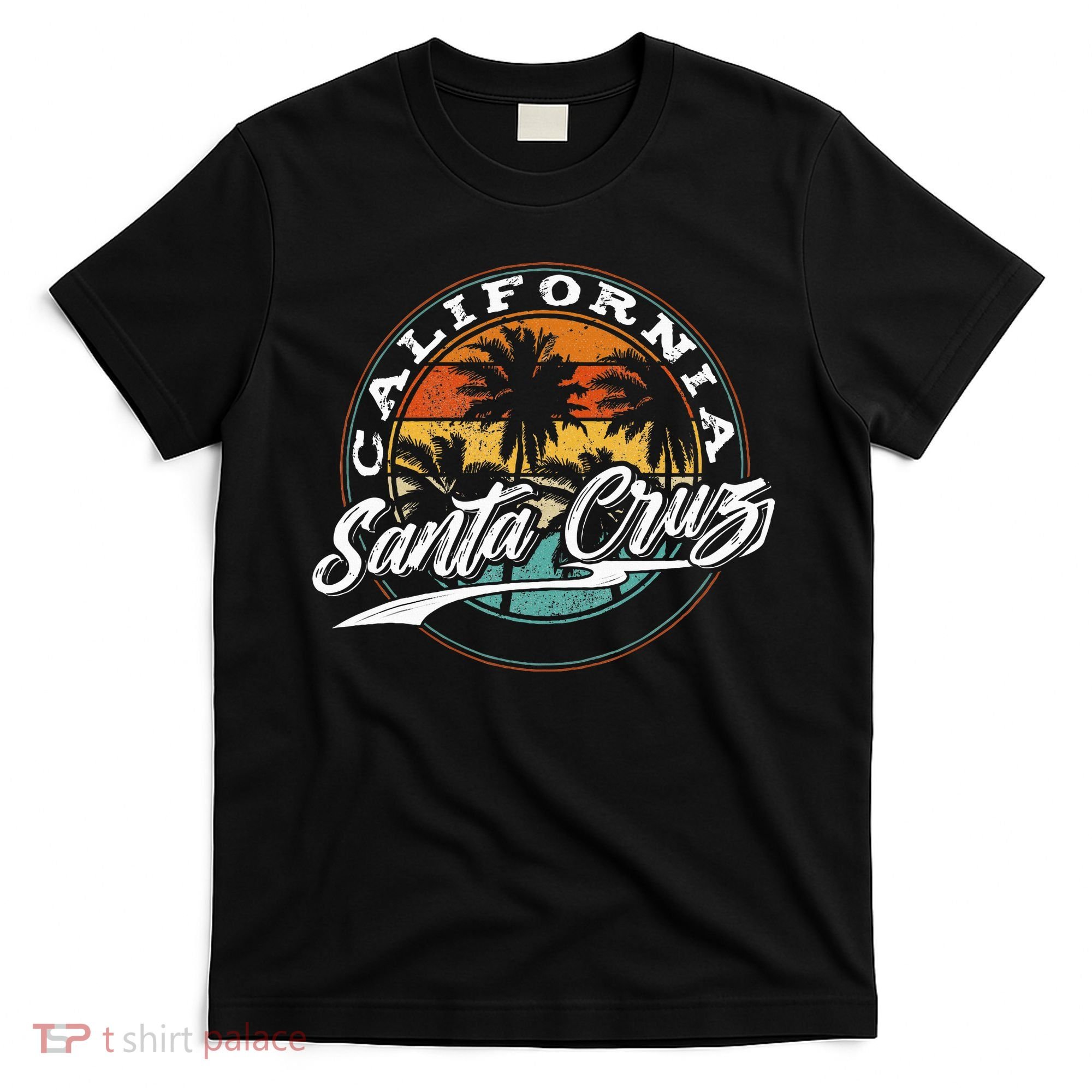 70s 80s In California City Santa Cruz Surfing T-Shirt