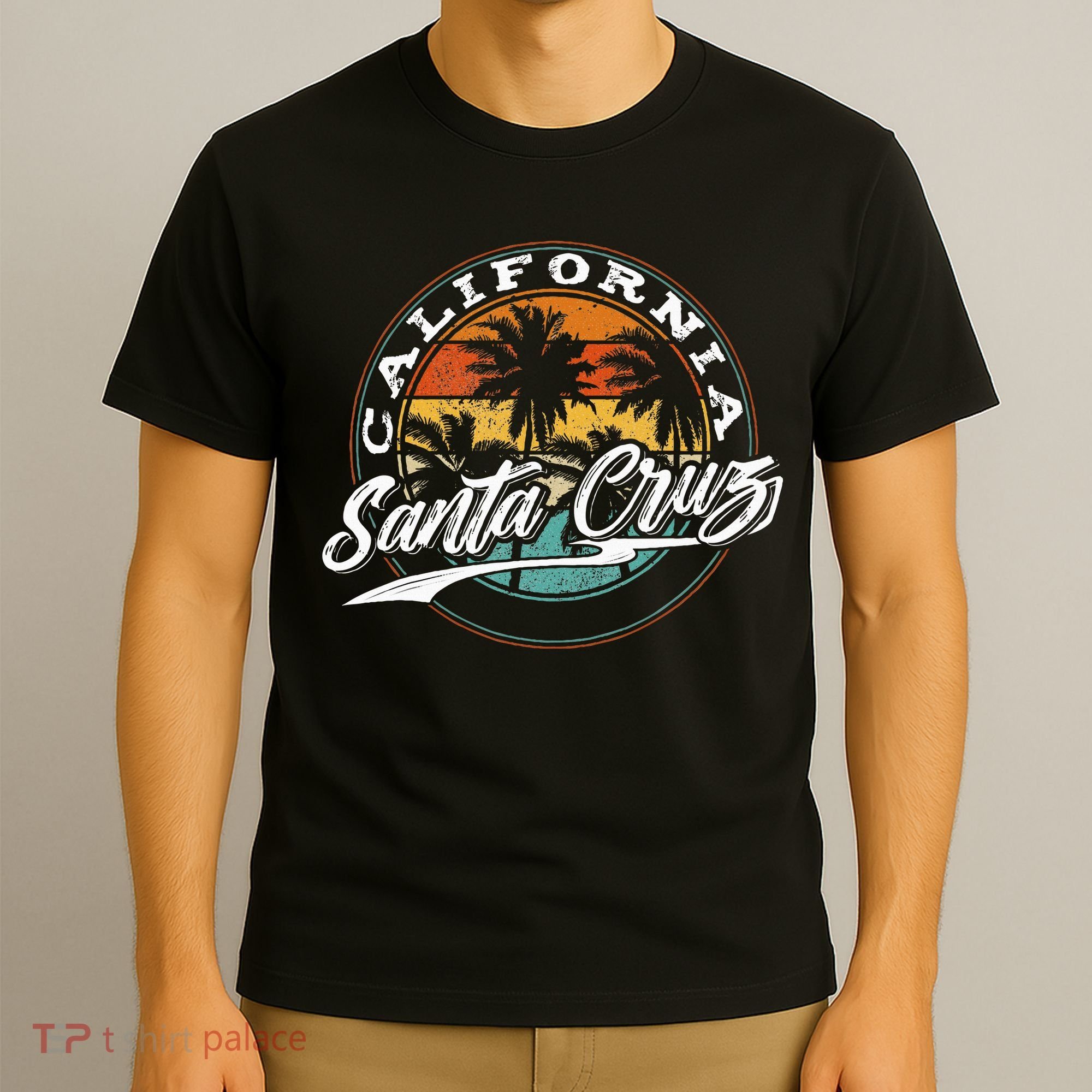 70s 80s In California City Santa Cruz Surfing T-Shirt