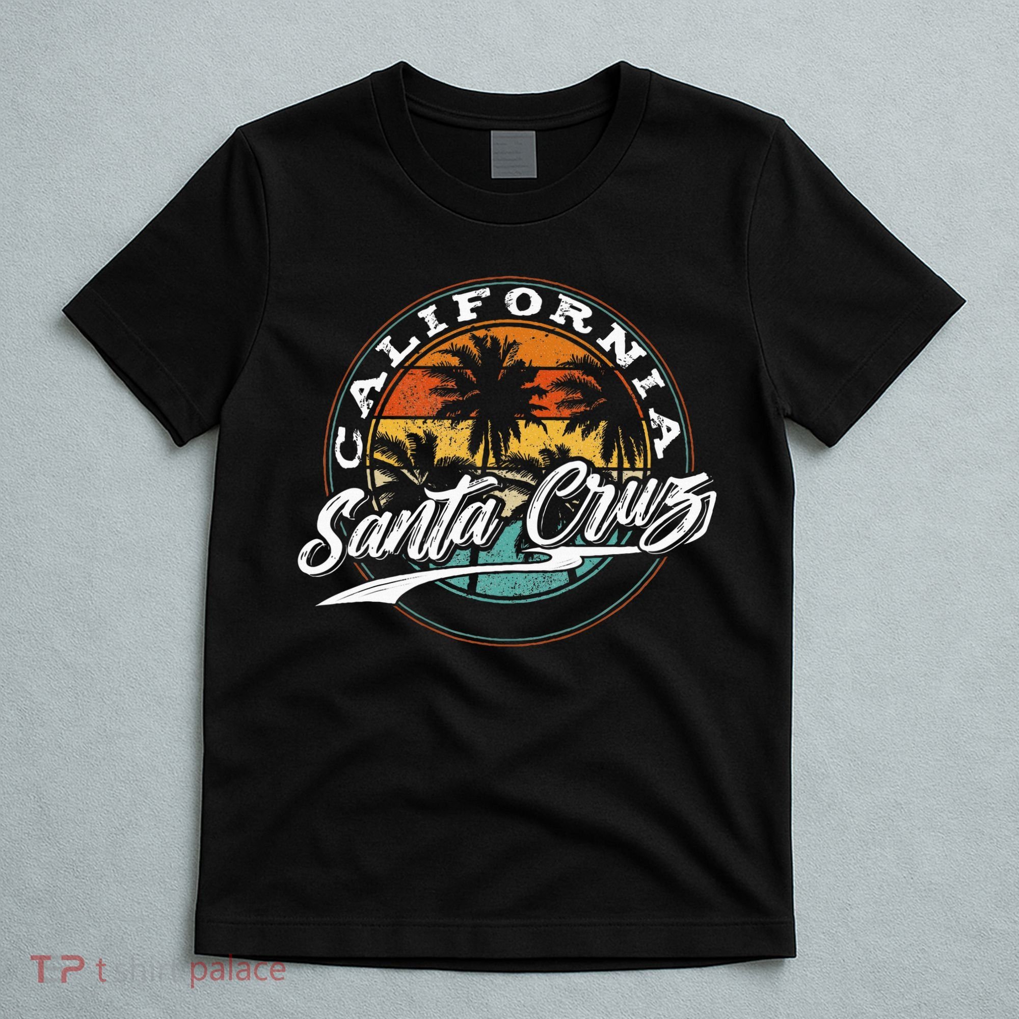 70s 80s In California City Santa Cruz Surfing T-Shirt