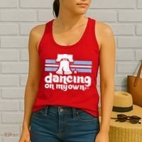 70s 80s Philly Dancing On My Own Philadelphia Baseball Women's Tank Top thumb 2