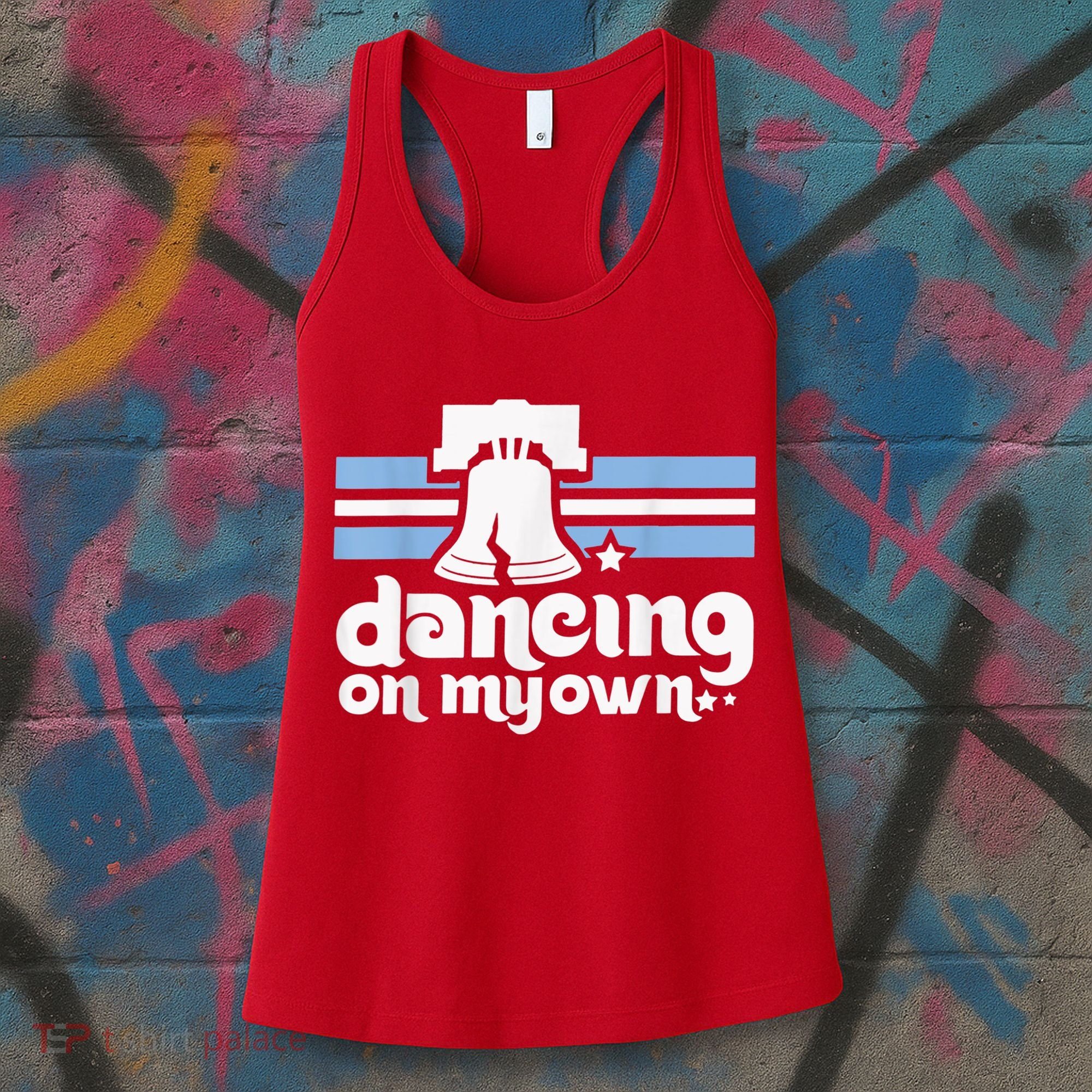 70s 80s Philly Dancing On My Own Philadelphia Baseball Women's Tank Top